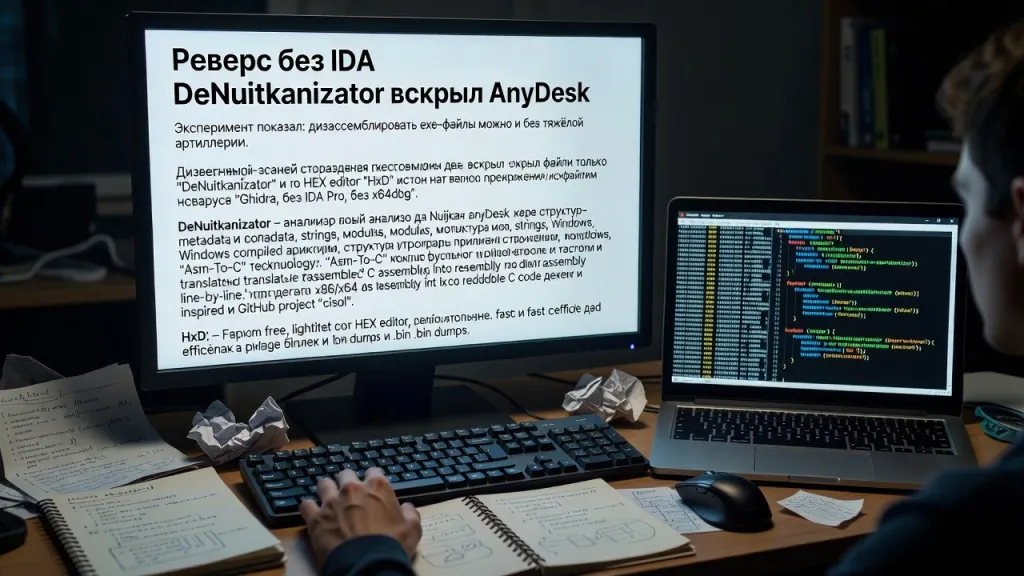 Реверс без IDA. DeNuitkanizator вскрыл AnyDesk